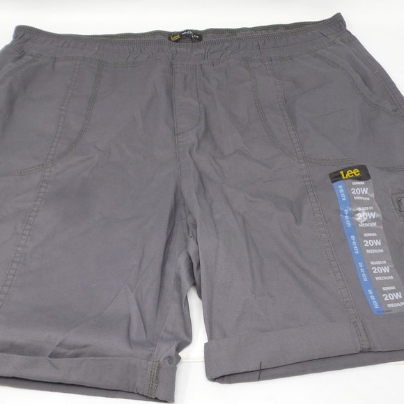 lee comfort waist shorts plus size